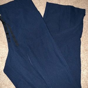 Wide leg scrub pants